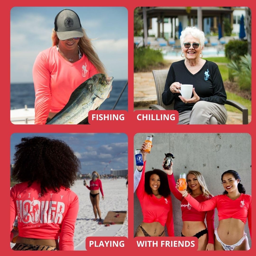 Women's SPF 50+ UV Protection Long Sleeve Fishing Shirts - Breathable Sun Shirts for Outdoor Activities, Hiking, and Beachwear
