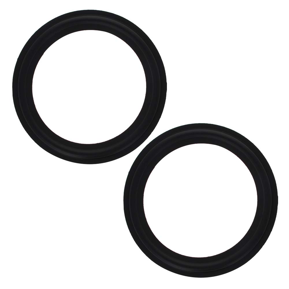 Fielect 6 Inch (155mm) Speaker Rubber Edge Surround Rings - 2 Pack Replacement Parts for Speaker Repair & DIY Projects - Perfect for Home Theater, Car Audio, and Studio Monitor Speakers