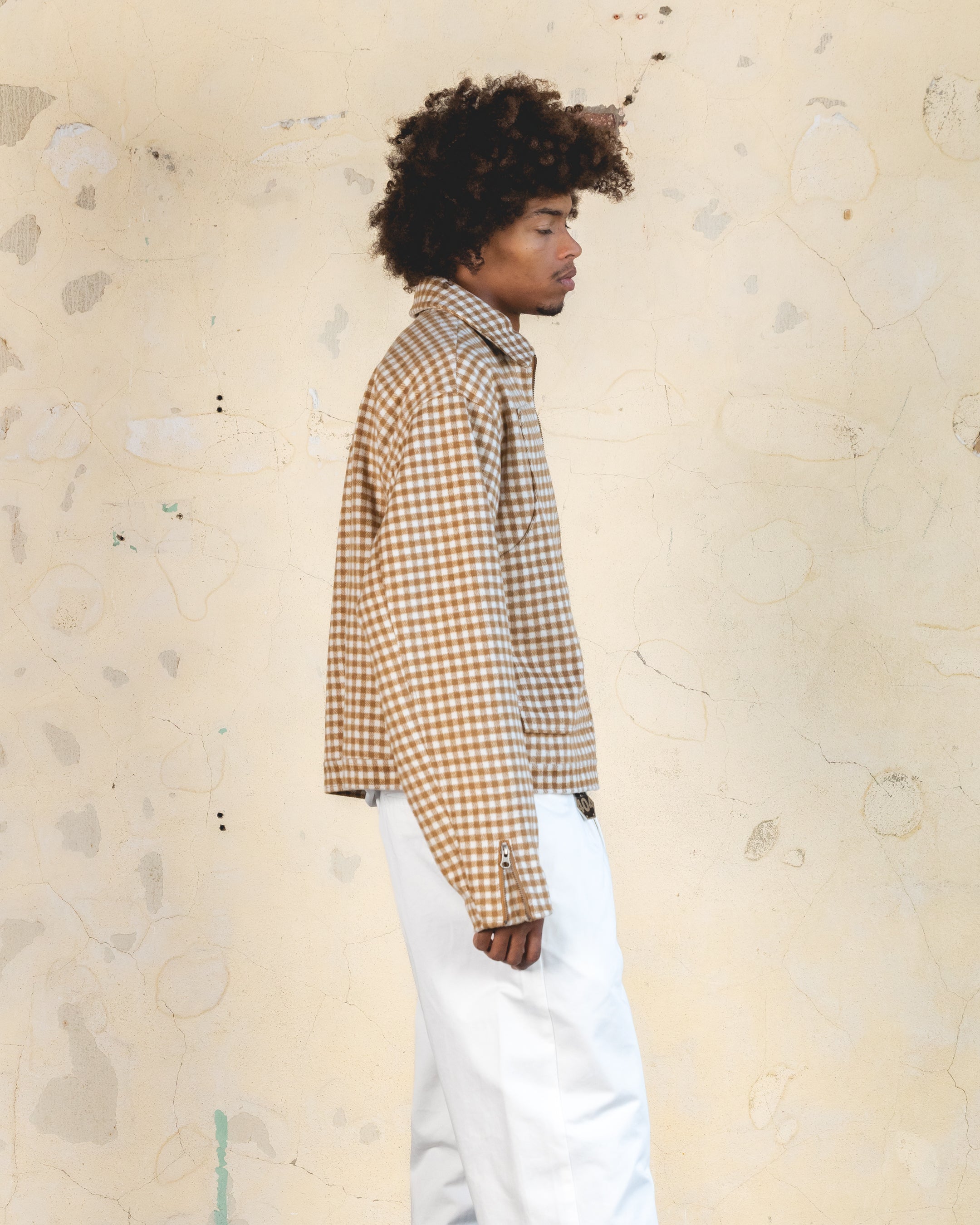 404 Studio Cropped Jacket in Brown/Tan - Stylish Women's Outerwear for Casual Wear & Street Fashion