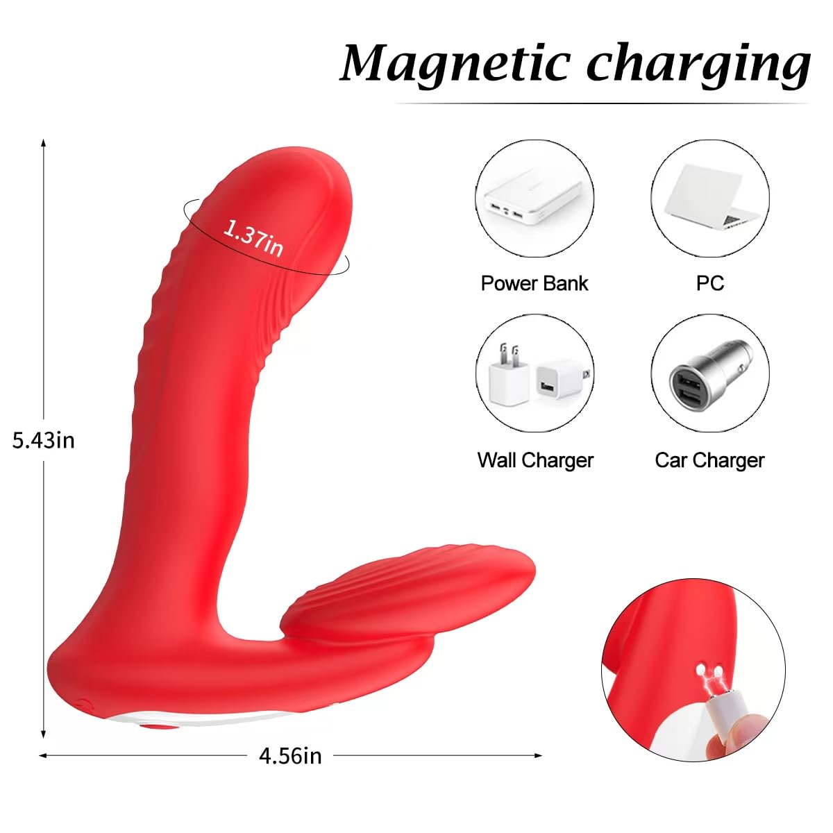 Premium Prostate Massager for Men - 10 Vibration Modes, APP Remote Control, P-Spot Stimulator - Anal Vibrator & Sex Toy for Enhanced Pleasure - Perfect for Solo Play, Couples, and BDSM Exploration