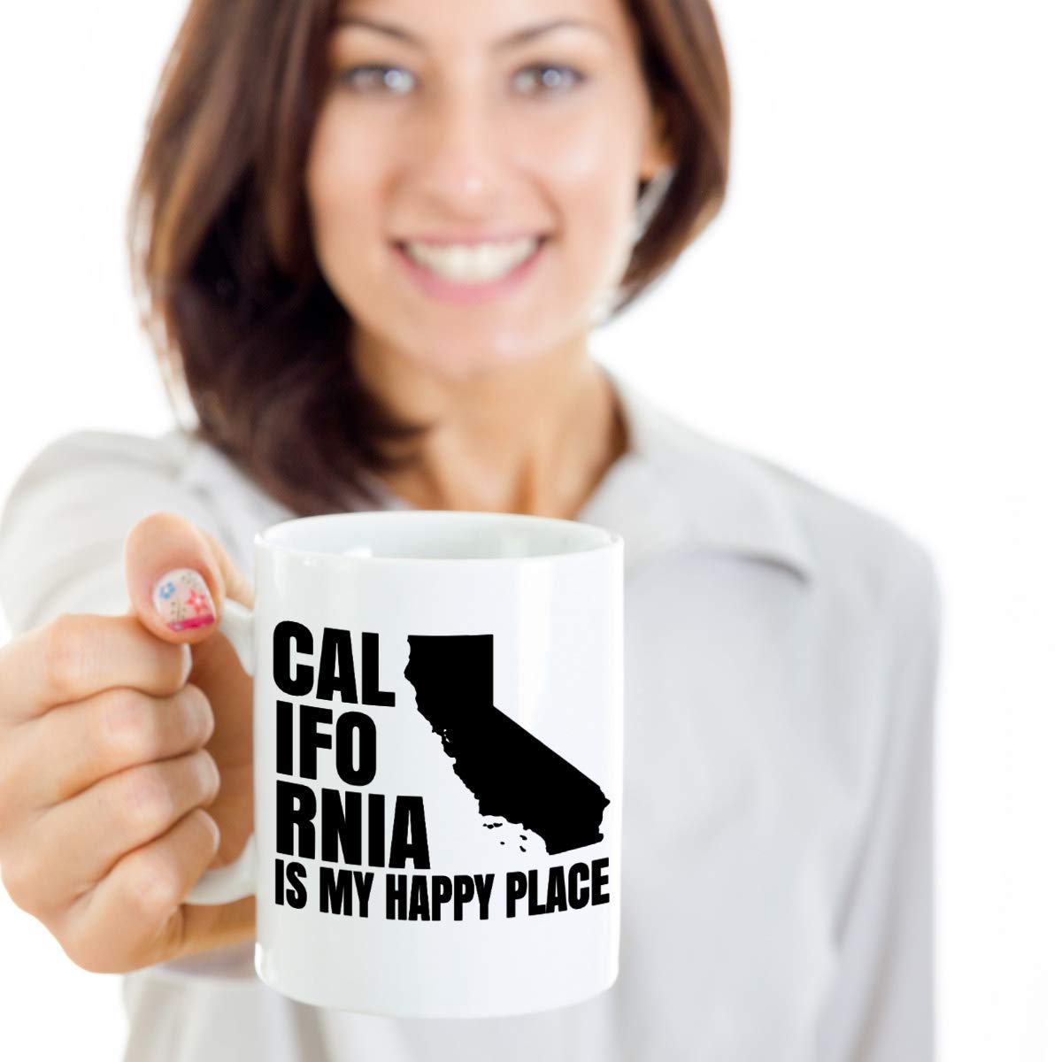 California Map Art Coffee & Tea Mug - 15oz Ceramic Cup with State Design | Souvenir, Home Décor & Housewarming Gift | Perfect for Coffee Lovers, California Enthusiasts & Office Use