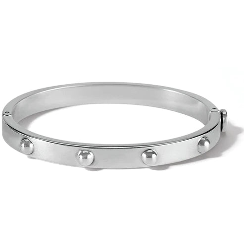 Brighton Pretty Tough Groove Hinged Bangle Bracelet in Silver Tone - Elegant Jewelry for Women, Perfect for Parties, Weddings & Everyday Wear