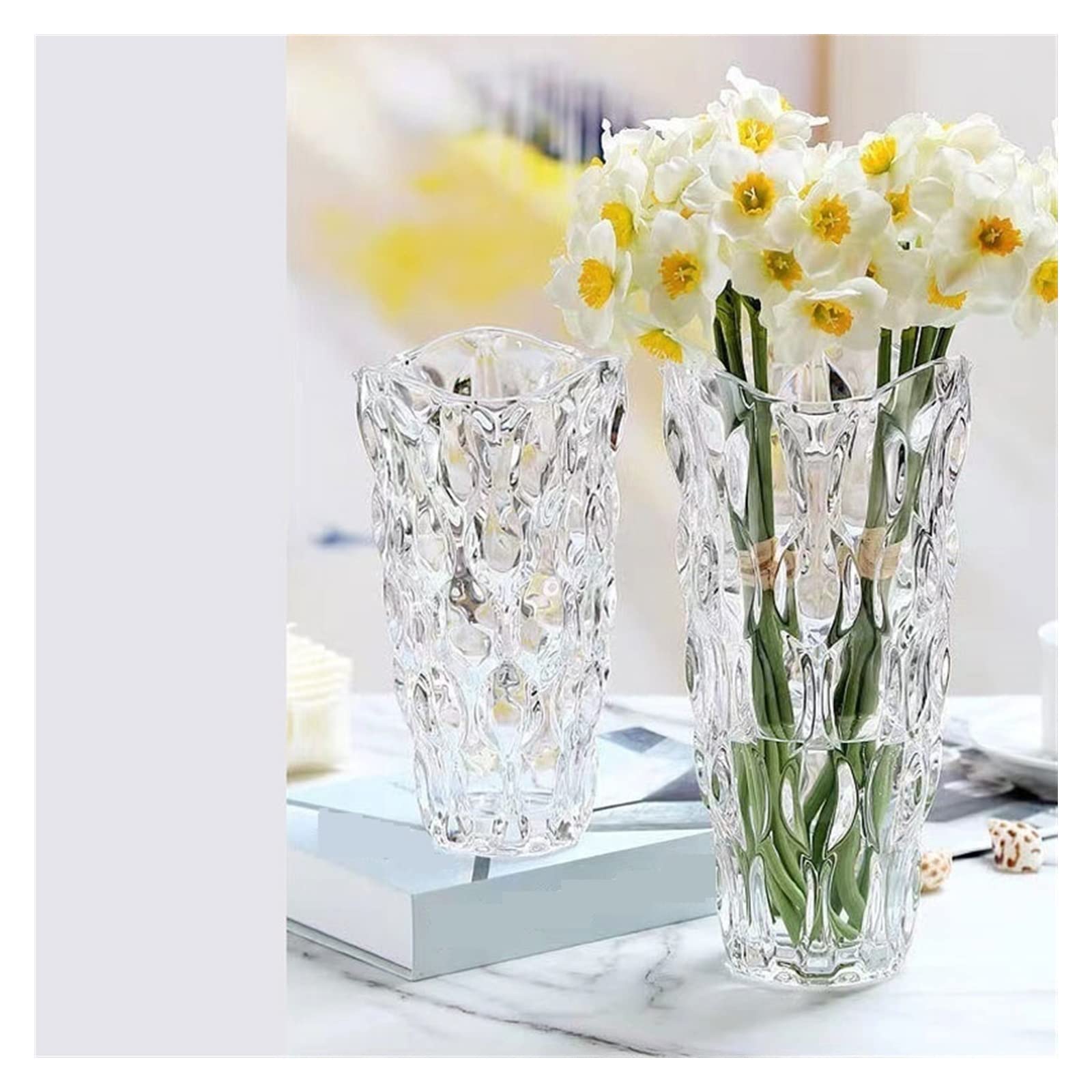 2-Piece Nordic Glass Vase Set - Bohemian Style Transparent Flower Vases for Centerpieces, Home Decor, Living Room & Wedding Arrangements (Color: C-2PCS) | Perfect for Floral Displays, Table Decor, and Gift Giving
