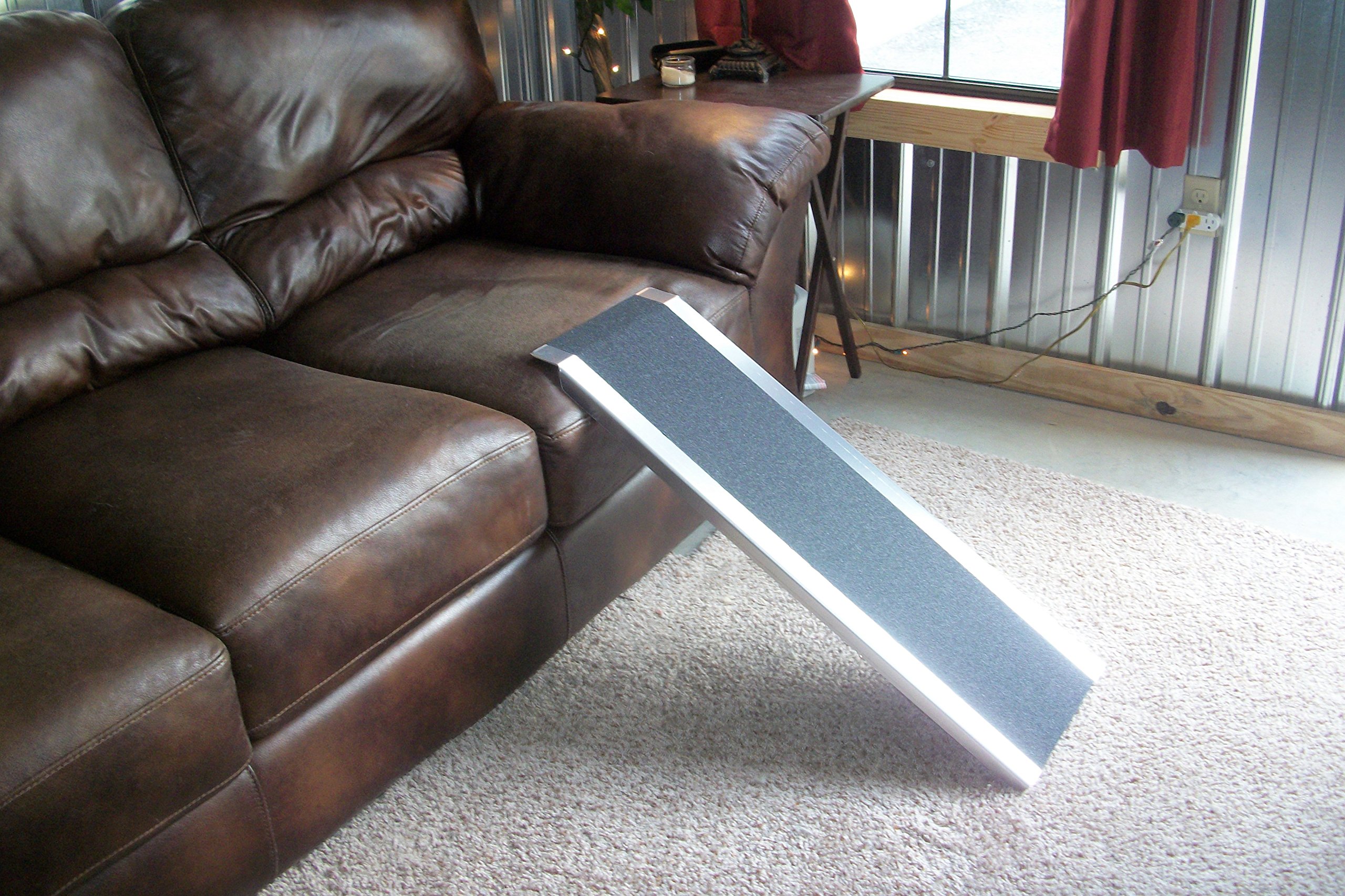 Portable 5FT Pet Ramp for Small Dogs & Cats - Lightweight Aluminum with Non-Slip Grip Tape - 14