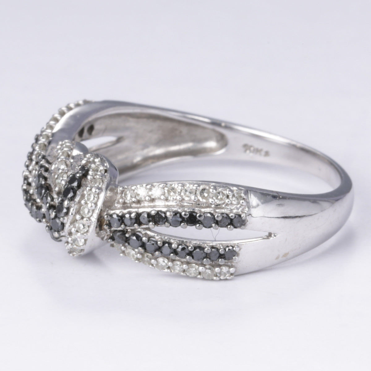 10K White Gold Diamond Ring for Women | 0.50 Carat Total Weight | Size 7 | Wedding, Engagement, Anniversary Gift Idea