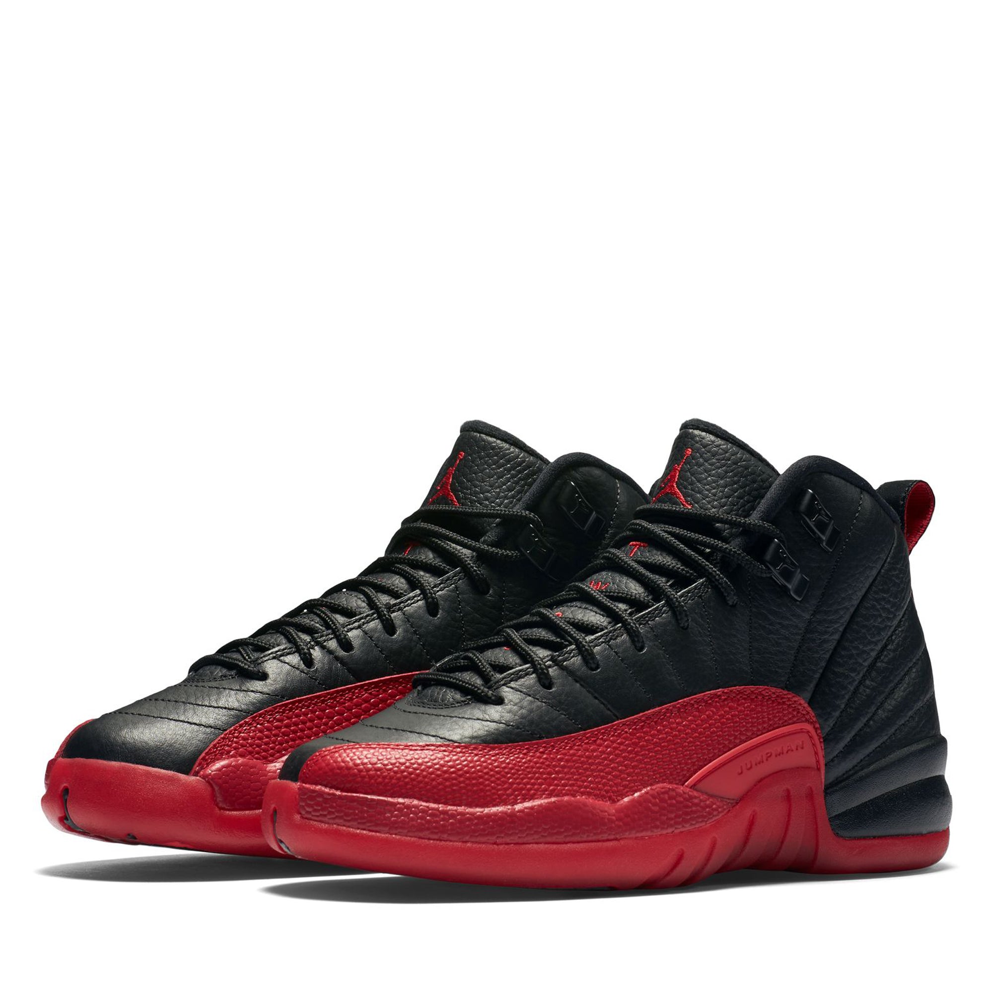 Air Jordan 12 Retro 'Flu Game' GS Basketball Shoes - Black/Varsity Red - Kids' Size - Perfect for Basketball Games & Sneaker Collectors