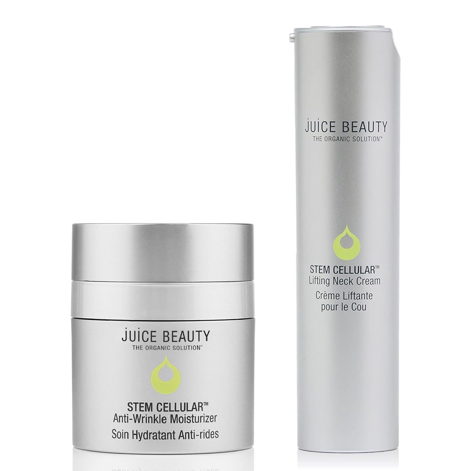 Juice Beauty Anti-Wrinkle Moisturizer & Peptide Lifting Neck Cream - Vegan, Cruelty-Free Skincare Set for Face & Neck - Perfect for Daily Hydration & Anti-Aging Routine