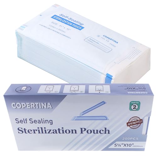 1000 Pack Self Seal Sterilization Pouches 5.25