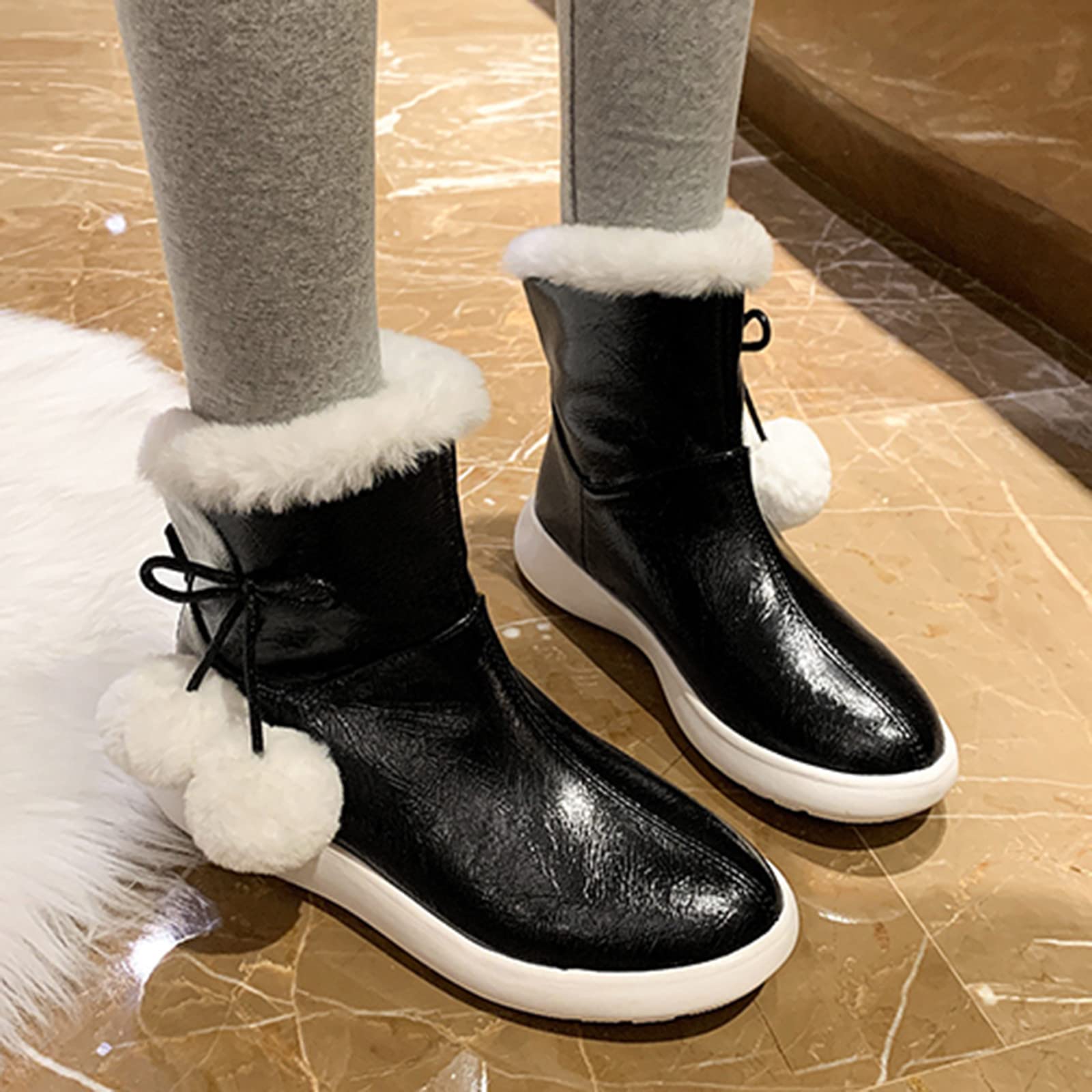 NAPCORE Women's Mid-Length Fashion Boots - Warm Winter Snow Boots with Cotton Lining for Casual Wear | Perfect for Snowy Days, Outdoor Activities & Daily Commute