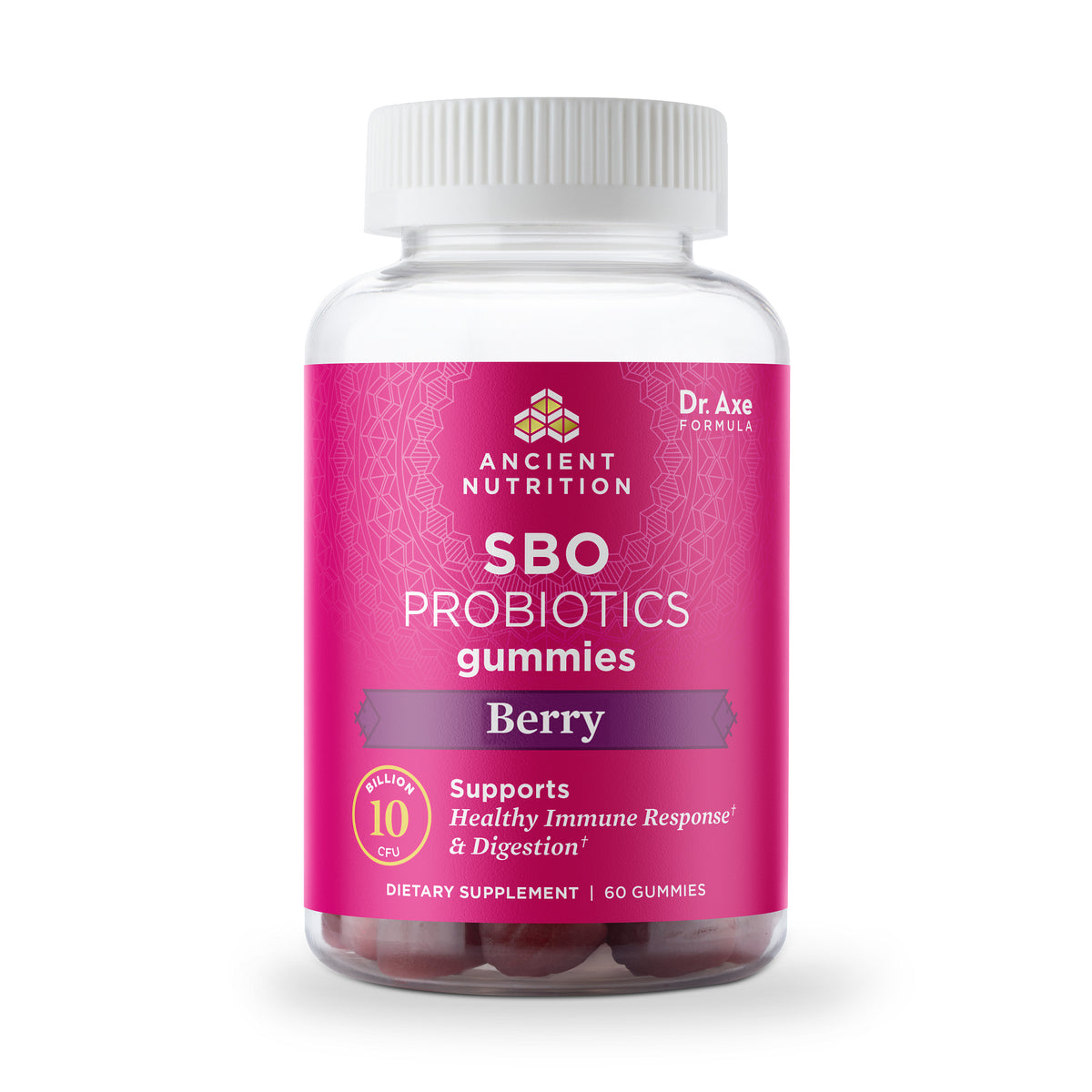 Best SBO Probiotic Gummies for Adults & Kids - 60 Count Digestive Health Supplement | Supports Gut Health, Immune System & Digestion | Delicious Berry Flavor Gummy Vitamins for Daily Wellness