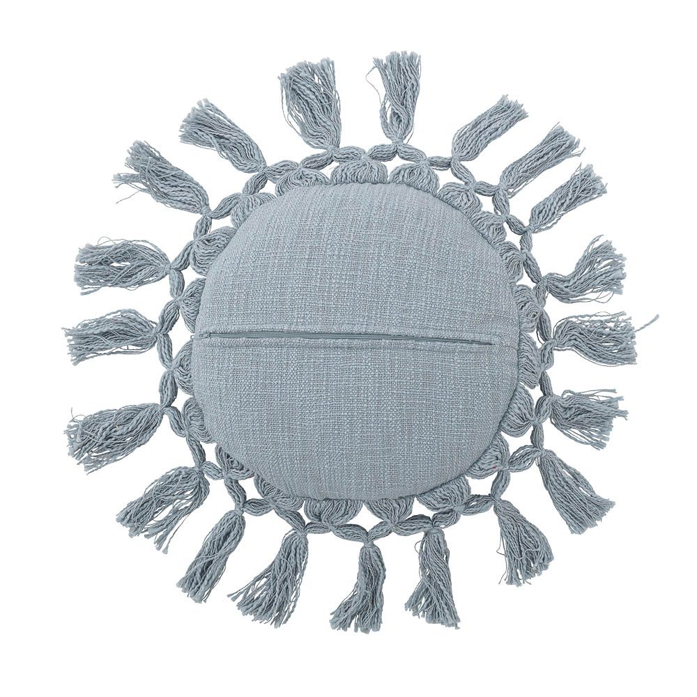 Bloomingville Elinna Kids Cushion - Soft Blue Decorative Pillow for Children's Room, Nursery, Playroom & Reading Nook | Comfortable & Stylish Home Decor