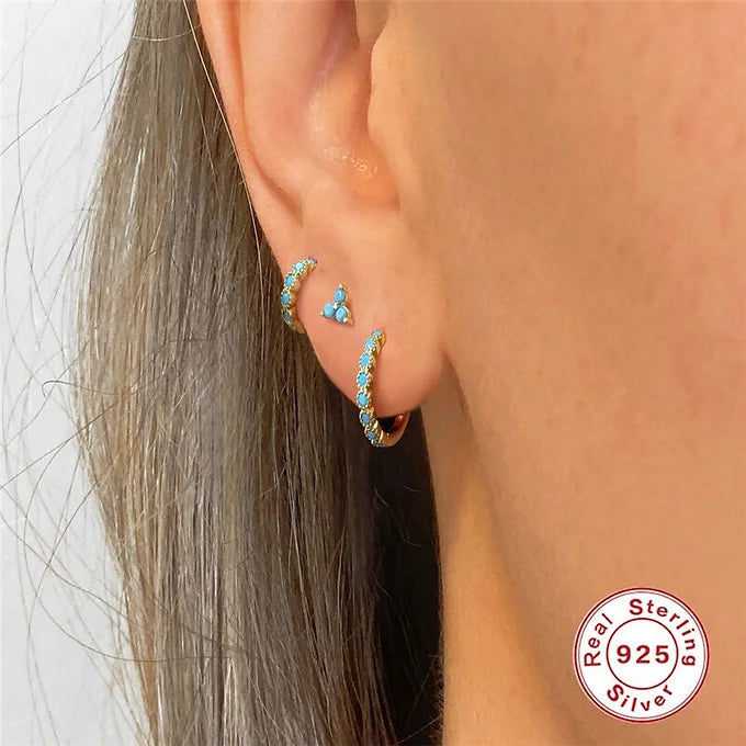 925 Sterling Silver Cartilage Small Hoop Earrings Set | HC031 | Dainty Minimalist Jewelry for Women, Perfect for Everyday Wear & Special Occasions