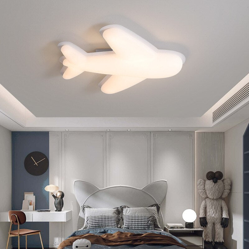 Unique and Stylish Airplane-Themed LED Light Fixture - Perfect for Kids Bedroom, Nursery Decor & Aviation Enthusiasts