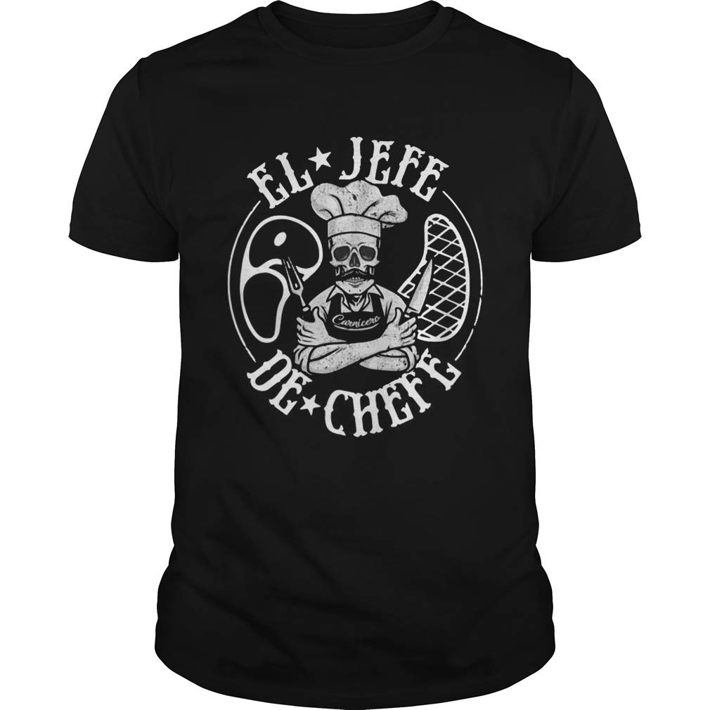 Youth Kid El Jefe De Chefe OG Chefs Shirt - Funny Spanish Chef Costume for Boys & Girls - Perfect for Halloween, Cooking Parties & Role Play
