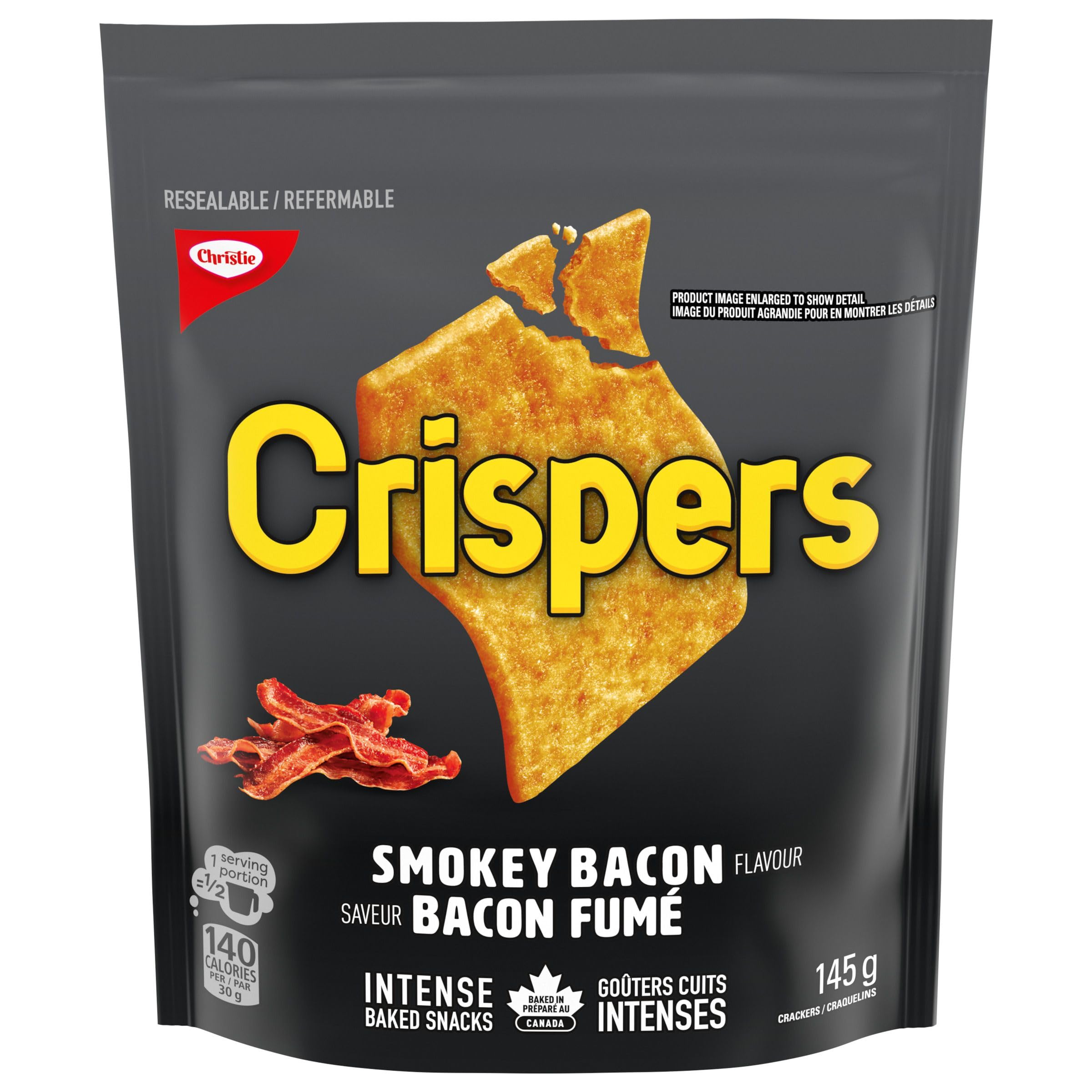 Smokey Bacon Crispers - Crunchy Salty Snacks (145g) | Perfect for Parties, Movie Nights & On-the-Go Snacking