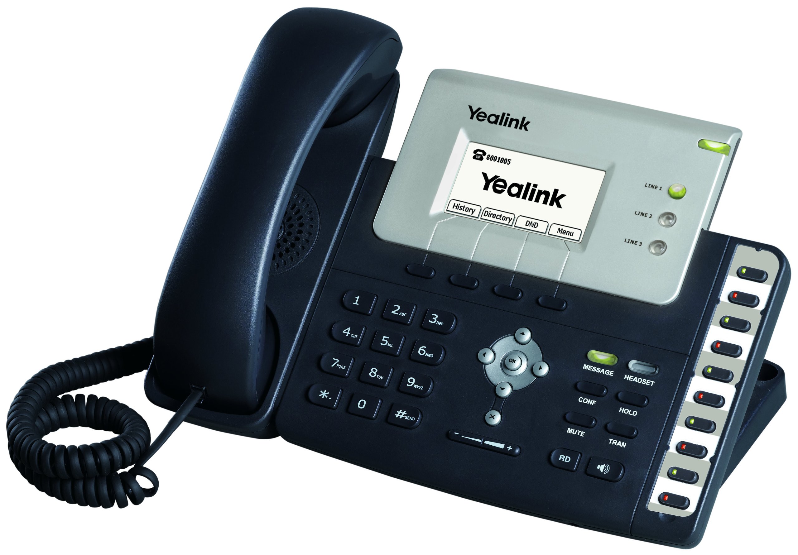 Yealink YEA-SIP-T26P Advanced IP Phone with POE - HD Voice, 3-Line LCD Display, Ethernet Connectivity for Office & Home Business VoIP Communication