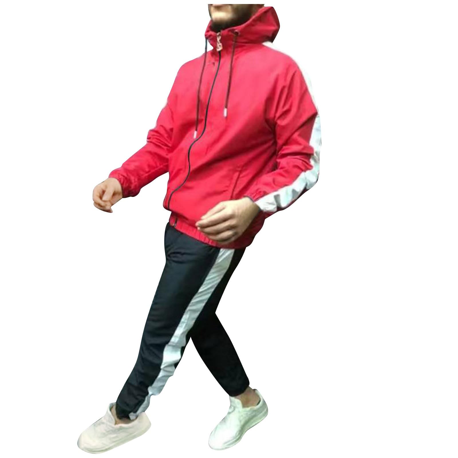 Vintage 70s Men's Tracksuit Set - Retro Christmas Tuxedo Style Jogging Outfit with Shorts & T-Shirt for Gym, Running, Football & Summer Sports | Perfect for Workouts, Casual Wear & Holiday Parties