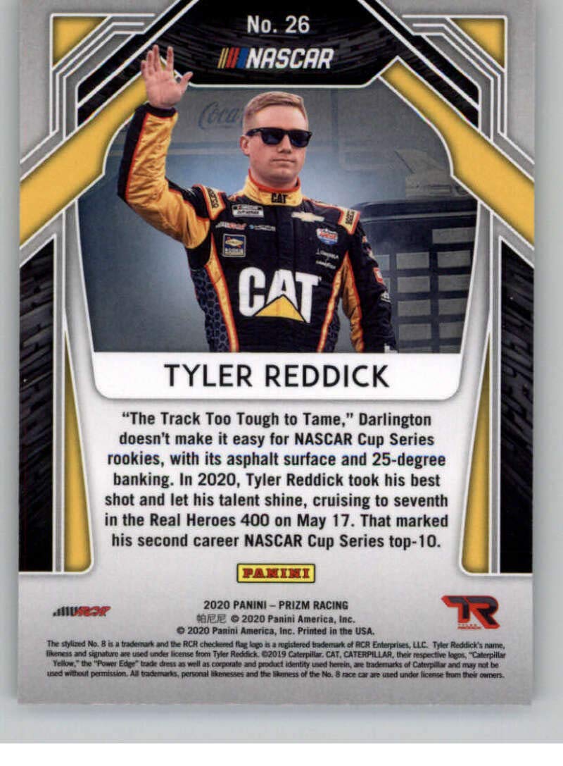 2020 Panini Prizm #26 Tyler Reddick NASCAR Racing Card - Richard Childress Racing Chevrolet - Collectible Trading Card for Fans & Sports Memorabilia Enthusiasts (Perfect for Display, Trading, and Gift Giving)