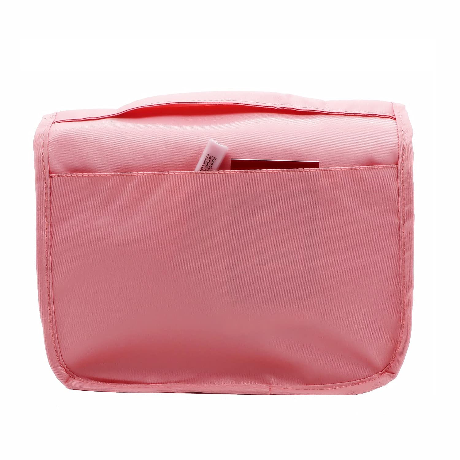 Premium Hanging Toiletry Bag for Travel - Large Waterproof Cosmetic Organizer with Sturdy Hook for Men & Women | Perfect for Bathroom, Gym, Camping & Vacation (Pink)