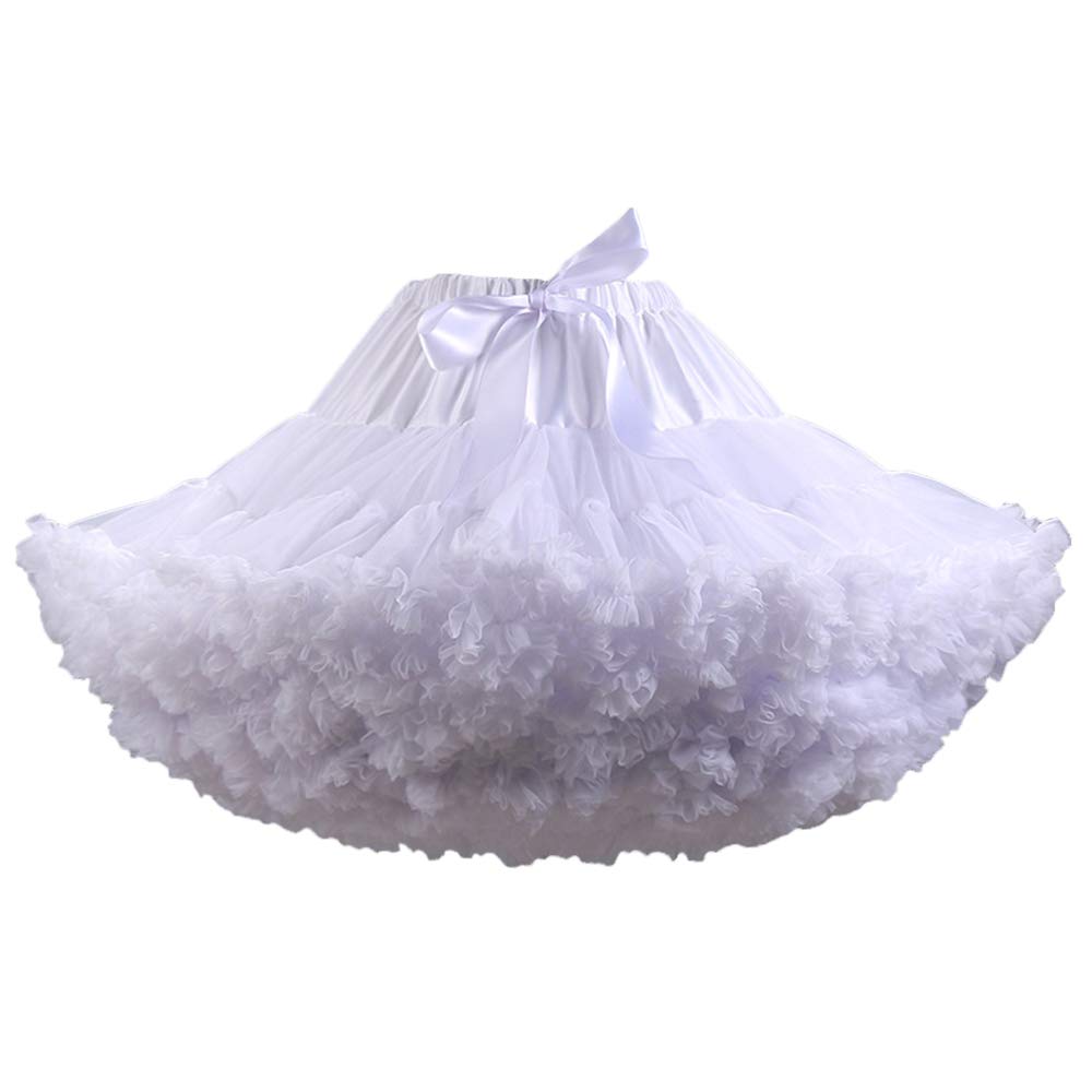 Women's Puffy Tutu Skirts - Multi-Layer Tulle Petticoat with Elastic Waist - Perfect for Ballet, Dance Costumes, Cosplay & Party Dresses