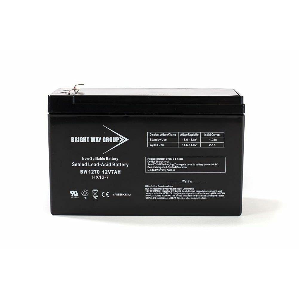 Brightway 12V 7AH F2 Replacement Battery for Micro 360 Sonnenschein Emergency Lighting - SLA Battery Backup for Exit Signs & Security Systems - Perfect for Commercial Buildings, Hospitals & Schools