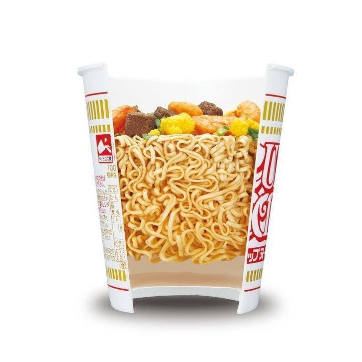 Nissin Instant Cup Noodles Soy Sauce Flavor (Pack of 6) - Quick & Easy Japanese Ramen for Office Lunch, College Dorm, or Emergency Food Supply