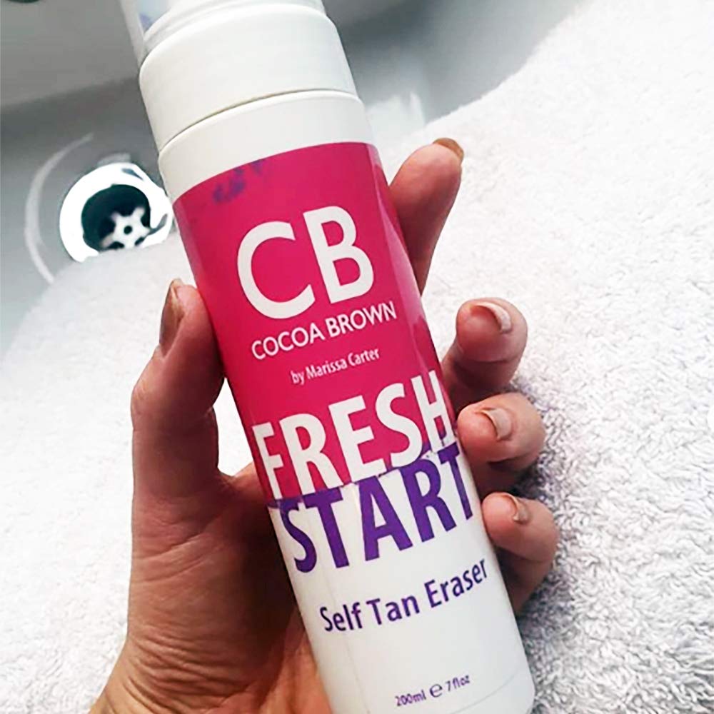 Cocoa Brown Fresh Start Self Tan Eraser - Fast Acting Tan Remover - Remove Fake Tan in 5 Minutes (7 oz) - Perfect for Pre-Tan Prep & Post-Tan Correction