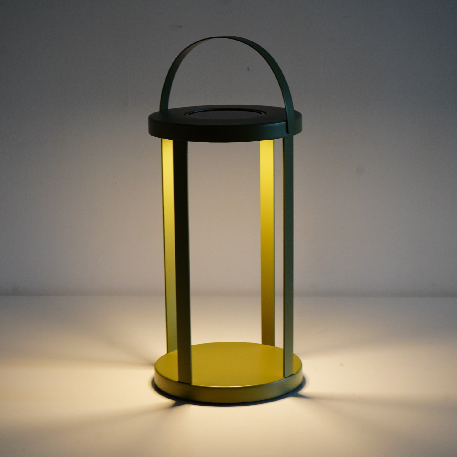 Solar-Powered LED Pillar Olive Lantern - Outdoor Garden, Patio, Pathway Lighting for Decoration & Ambiance
