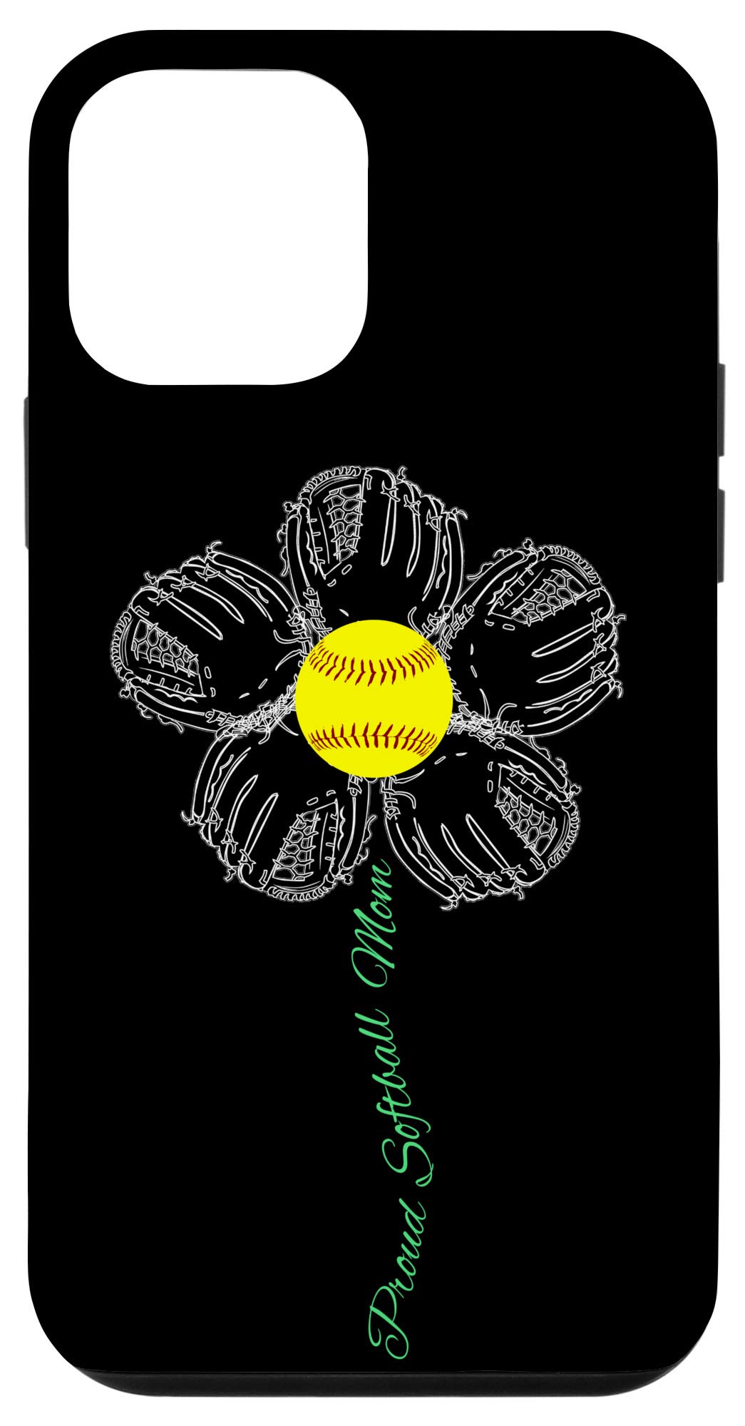 iPhone 12 Mini Case - Cute Softball Design for Girls & Women | Perfect Fastpitch Gift for Players, Coaches & Softball Moms | Trendy Protective Phone Cover for Games, Practice & Everyday Use