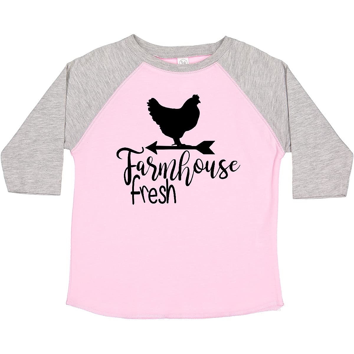 Inktastic Farmhouse Fresh Chicken Toddler T-Shirt - Cute Farm Animal Graphic Tee for Boys & Girls - Perfect for Playdates, Daycare & Family Farm Visits