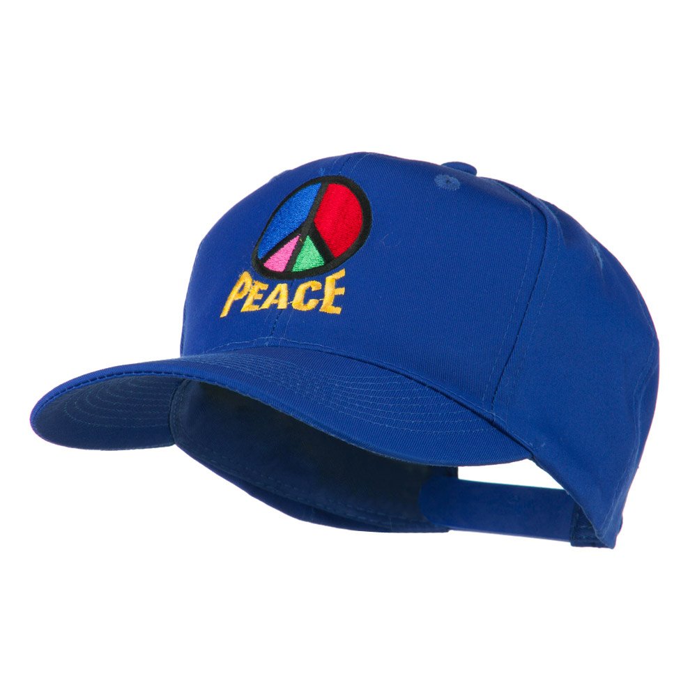 Peace Symbol Embroidered Baseball Cap - Stylish Cotton Adjustable Hat for Men & Women - Perfect for Outdoor Activities, Concerts & Casual Wear