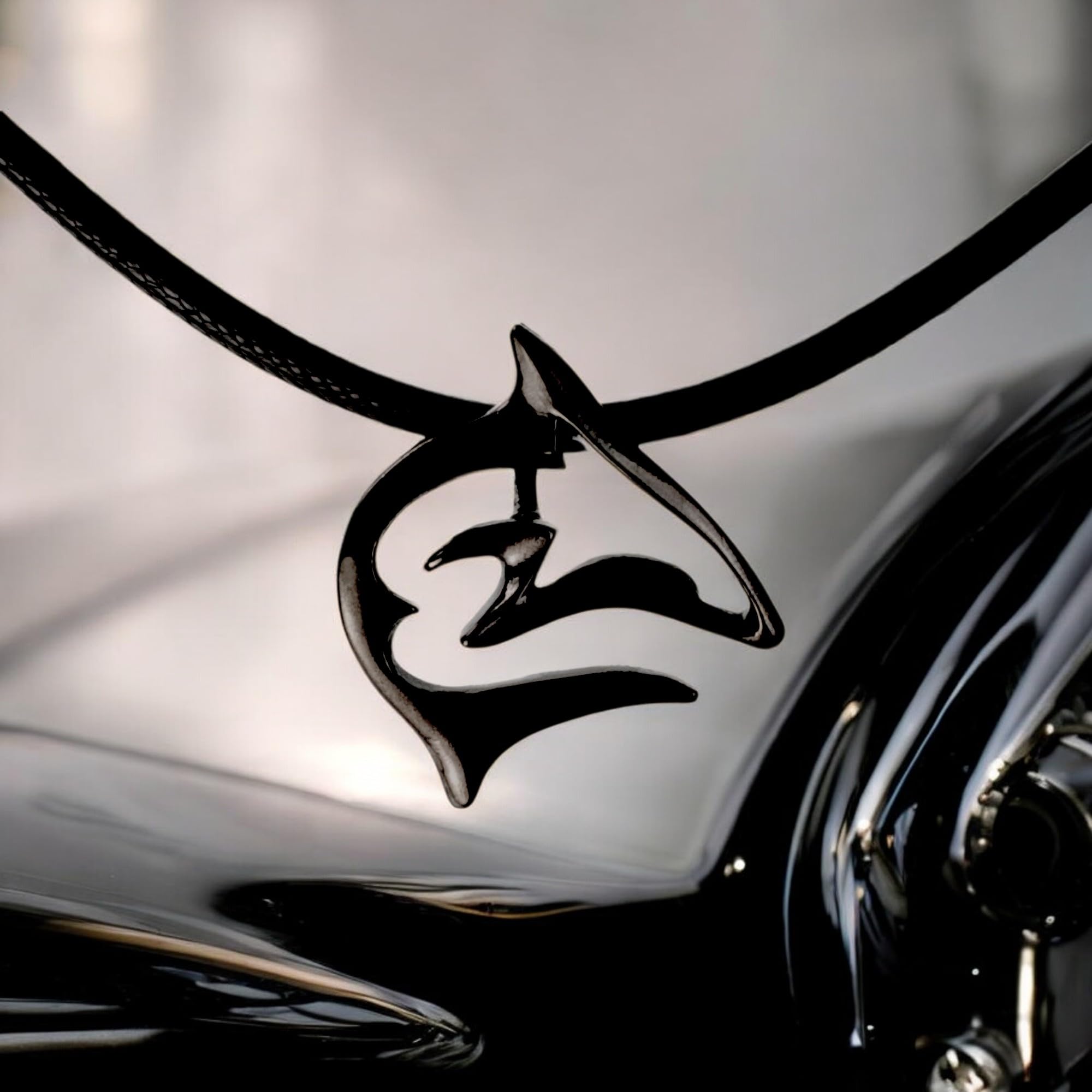 **Hematite Shark Necklace for Men & Women - Jet Black Reef Shark Pendant, Stylish & Durable Jewelry - Perfect Gift for Shark Lovers, Scuba Divers & Ocean Enthusiasts - Ideal for Beach Trips, Diving Adventures & Casual Wear**