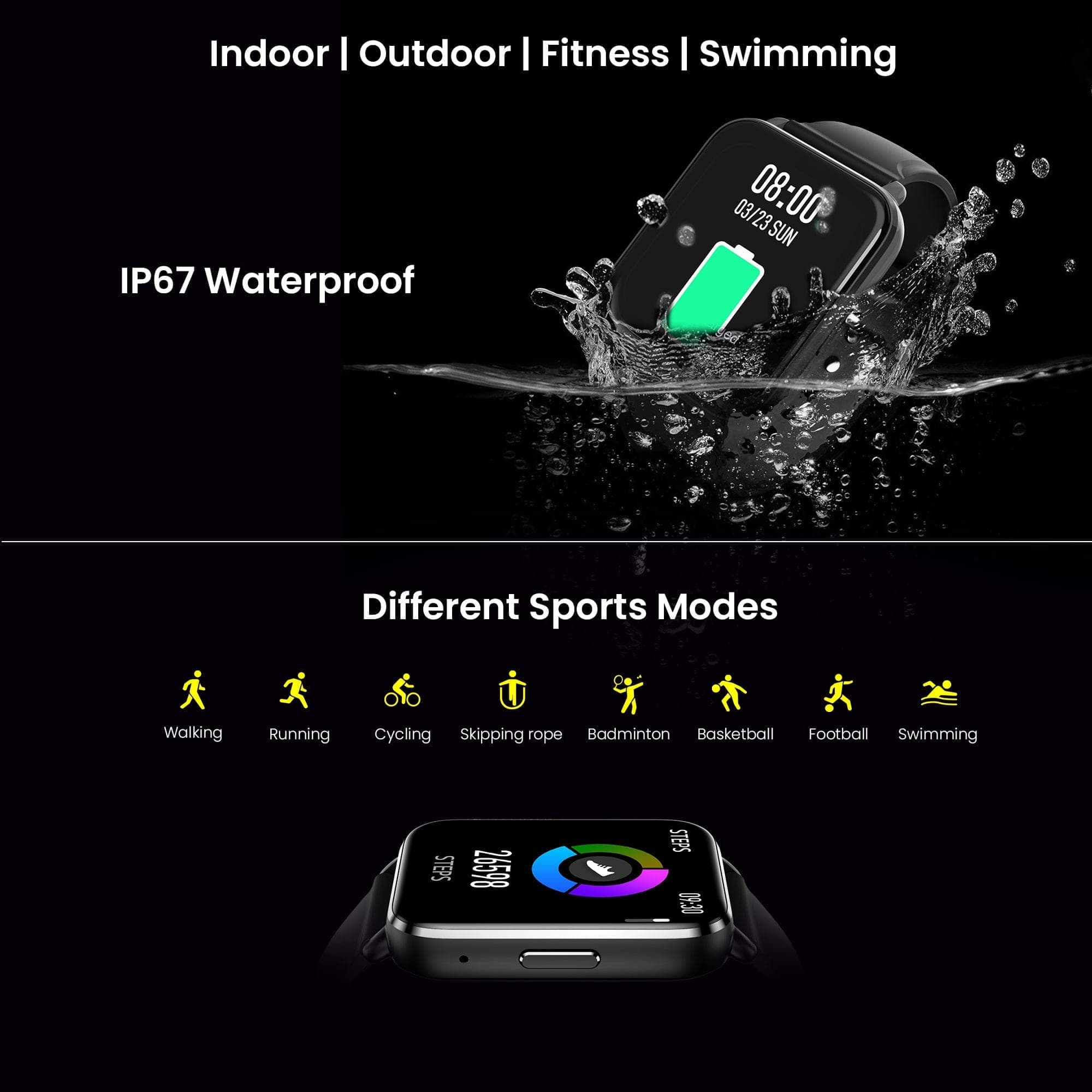 Dr Trust USA Healthpal 2 Smart Watch - 1.7