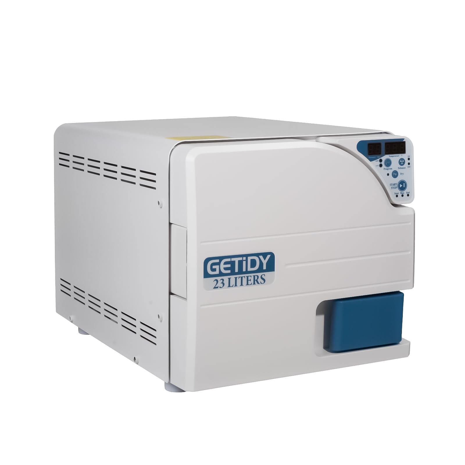 23L Digital LED Screen Automatic Steam Sterilizer Autoclave - High Temperature Class N Lab Equipment with Button Control & Heating Coil for Drying | Perfect for Medical, Dental, and Laboratory Sterilization Needs