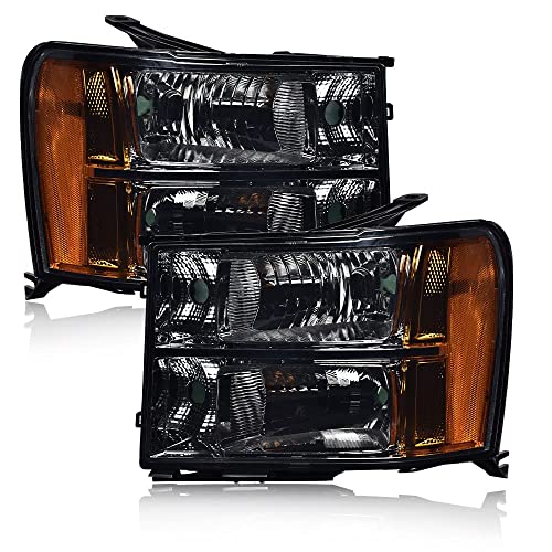 Smoky lens Chrome Housing Amber Reflector