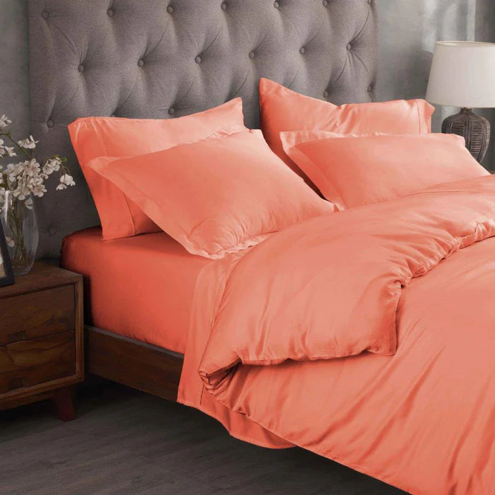 Premium 300 Thread Count Modal Duvet Cover Set - Soft & Breathable Beechwood Solid Bedding - Perfect for Master Bedroom, Guest Room & Cozy Home Decor