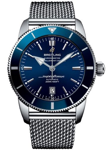 Breitling Superocean Heritage II 46mm Stainless Steel Men's Luxury Dive Watch - Waterproof Chronometer for Swimming, Sailing & Professional Diving