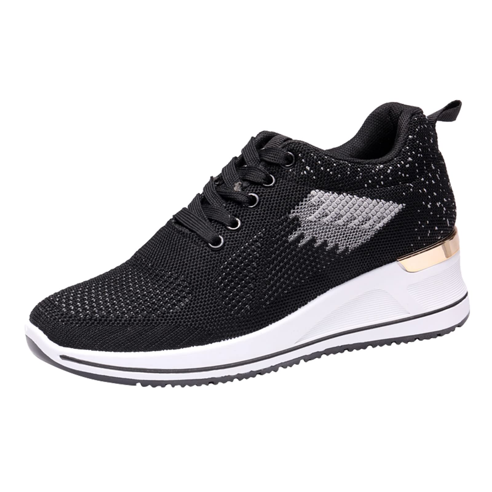 POTTON Women's Sneakers - Lightweight Workout Shoes for Walking, Casual & Athletic Wear | Comfortable Flat Wedge Sports Shoes for Gym, Running & Everyday Use