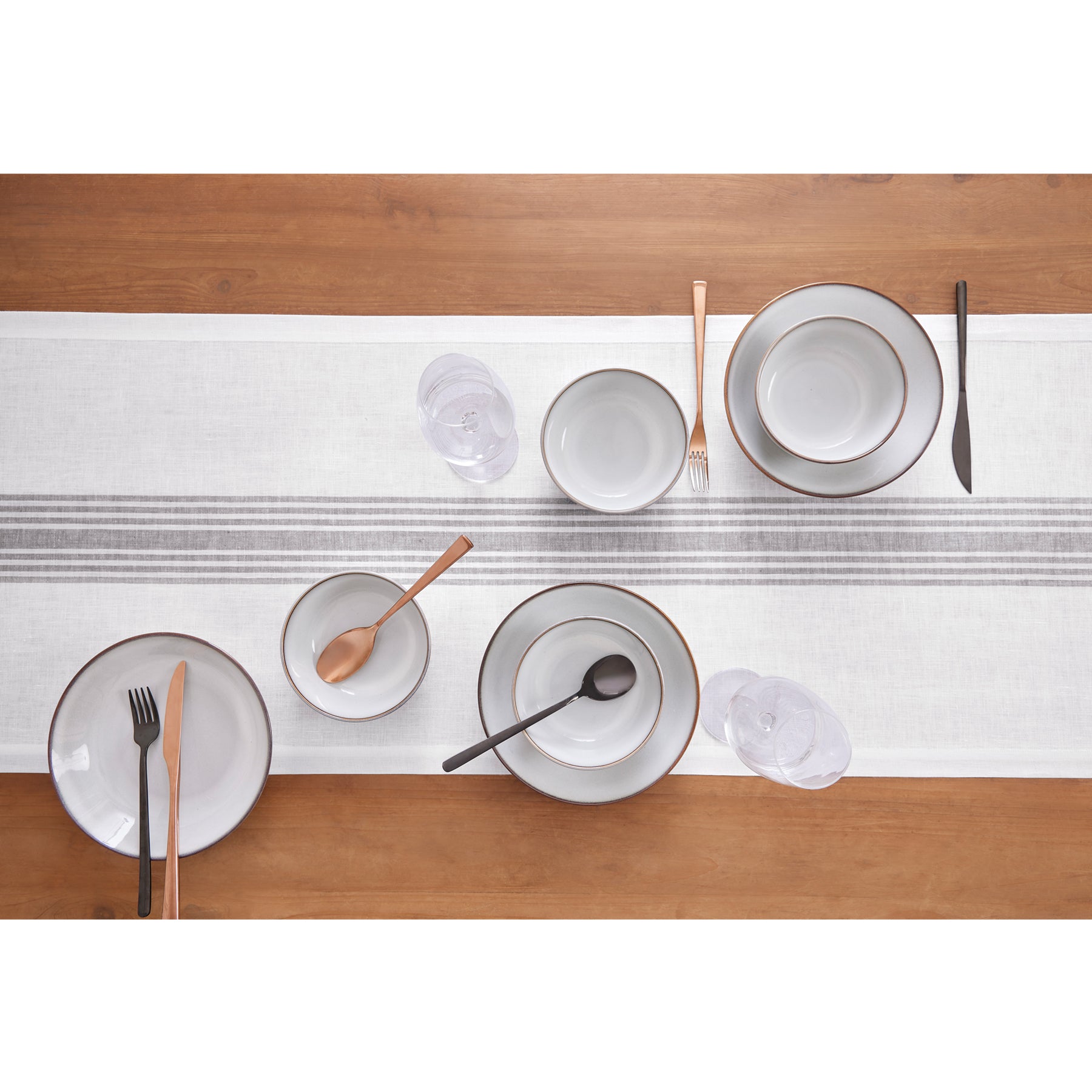 Farmhouse Table Runner - 16 Inch & 18 Inch Wide Cotton Linen Table Decor for Dining Room, Kitchen, Wedding & Holiday Decorations