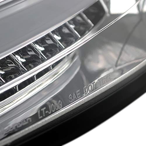 Fits 15-18 Hatchback LED Clear Parking Tail Lights & Rear Brake Lamps Pair - Upgrade Your Car's Style & Safety for Night Driving & Parking