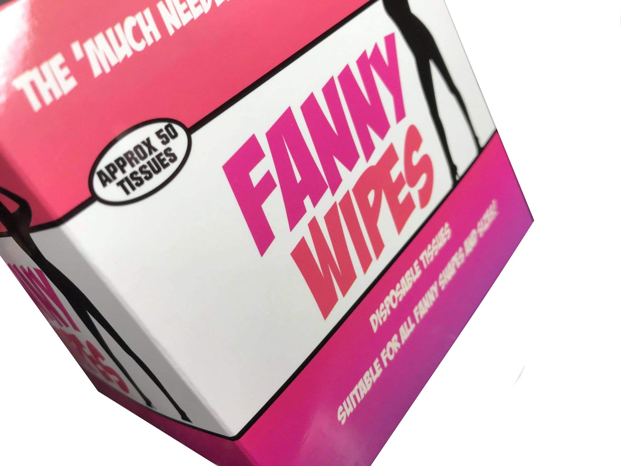Funny Fanny Wipes - Novelty Joke Tissues for Women | Hilarious Gag Gift for Girlfriend, Wife & Mom | Perfect Birthday Prank Gift for Her | Great for Parties, Office Pranks & Funny Gifts