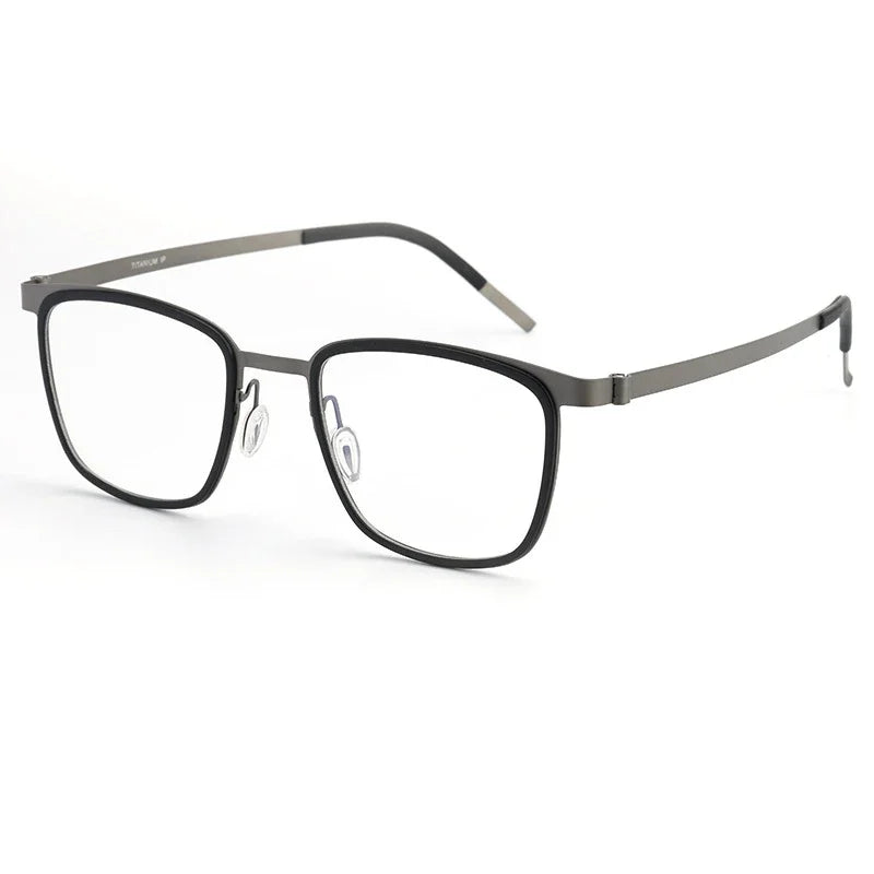 Aror Women's Full Rim Square Acetate Titanium Eyeglasses Frame 49715 - Lightweight & Durable for Work, Reading & Fashion