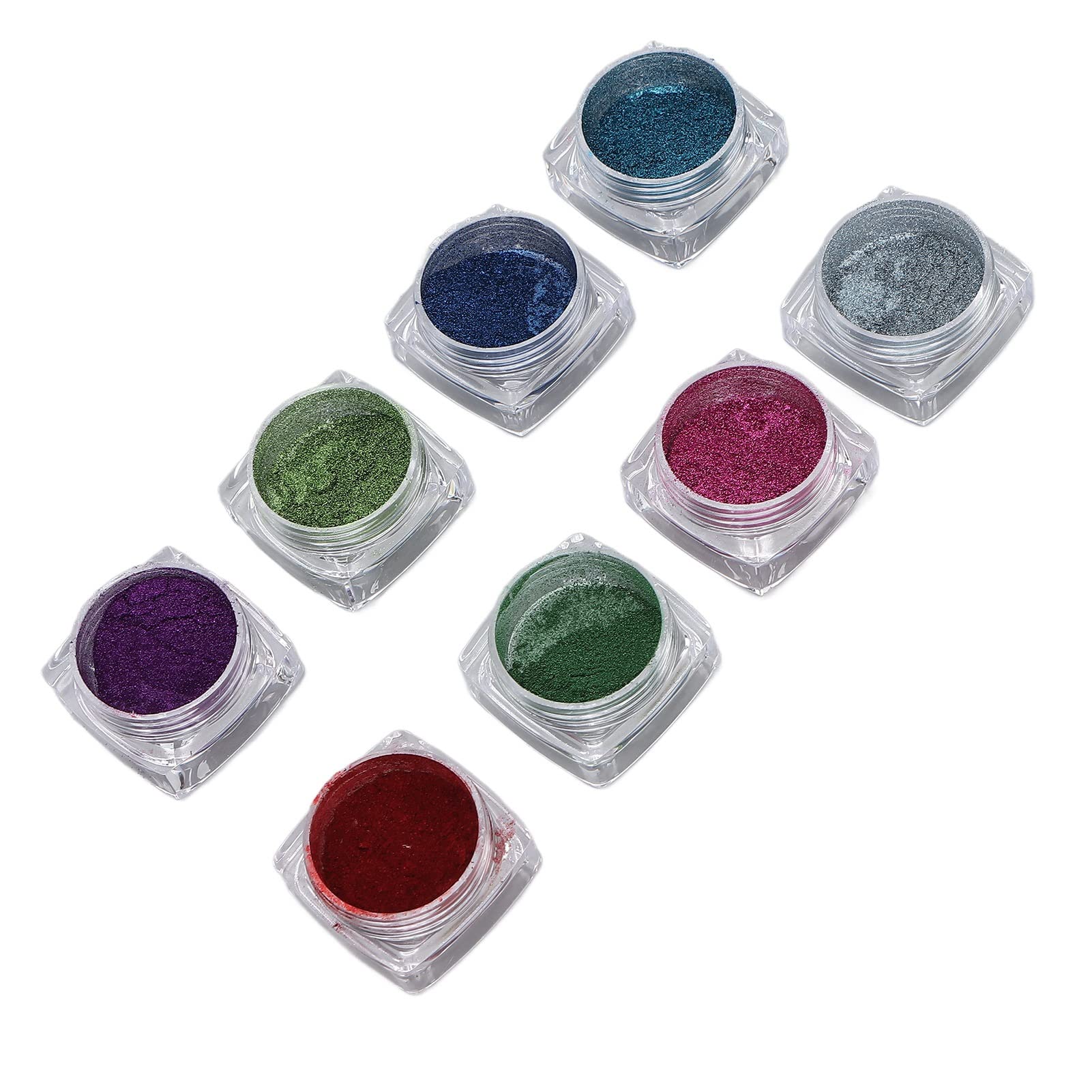 8 Colors Chrome Nail Powder Set - Shiny Nail Art Powder for Professional & Home Manicures - Perfect for Nail Technicians, DIY Nail Art & Salon Quality Results