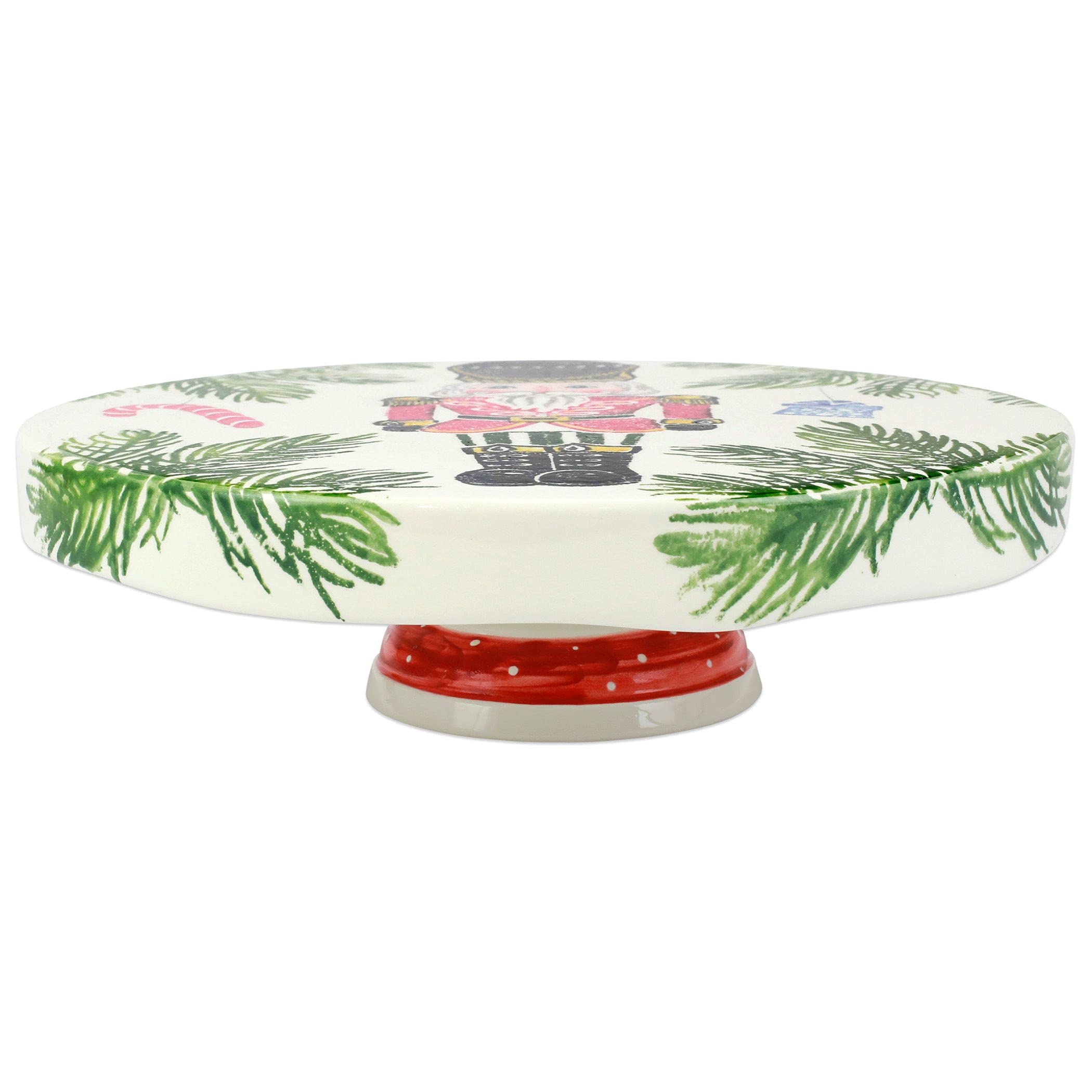 Vietri Nutcrackers Cake Stand Pedestal - 12.5
