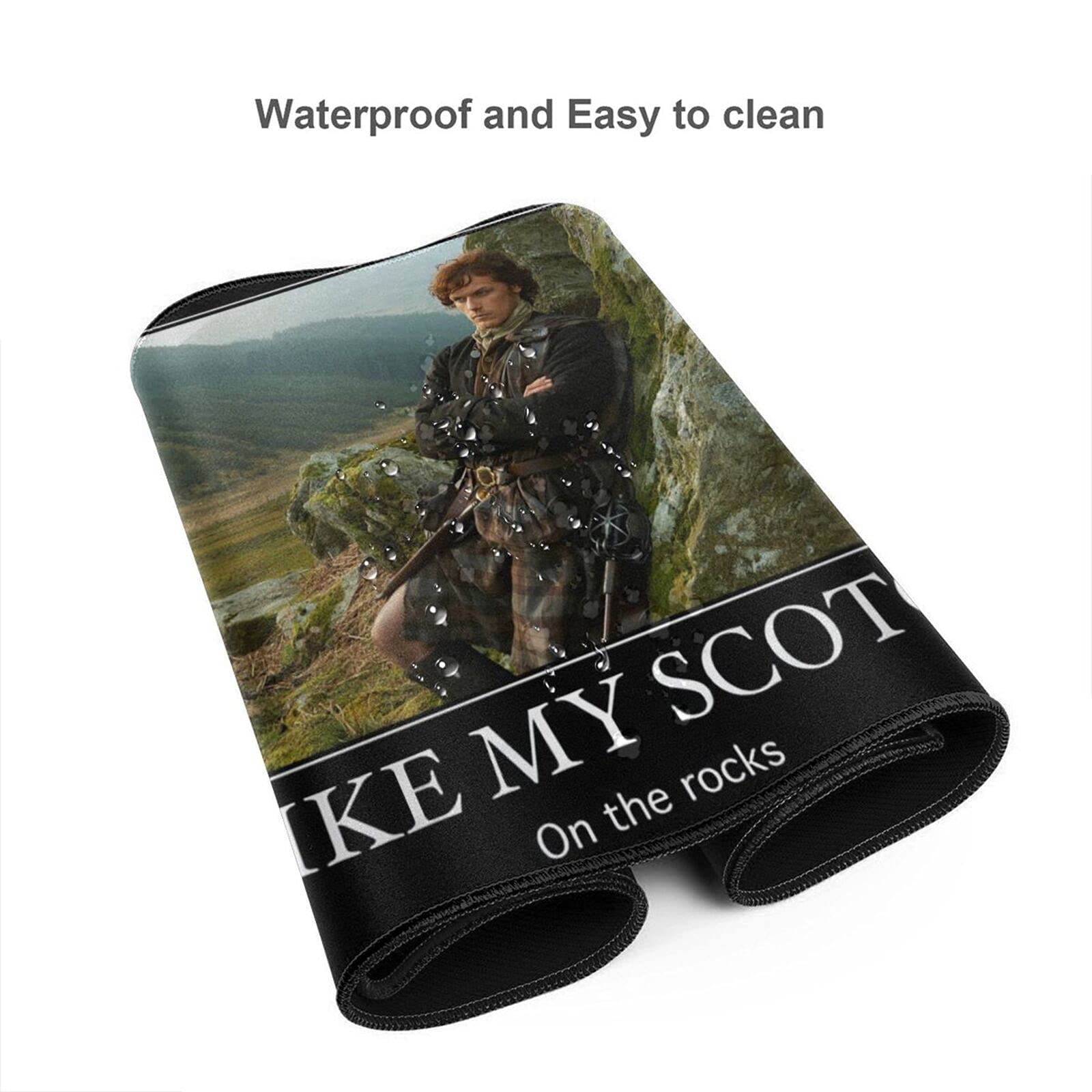 Outlanders Scotch ON The Rocks XXL Gaming Mouse Pad - Extended Large Non-Slip Rubber Base Mouse Mat for Computer, Keyboard & Desk - Perfect for Home Office, Gaming & Work - Ideal for PC Gamers, Streamers & Professionals