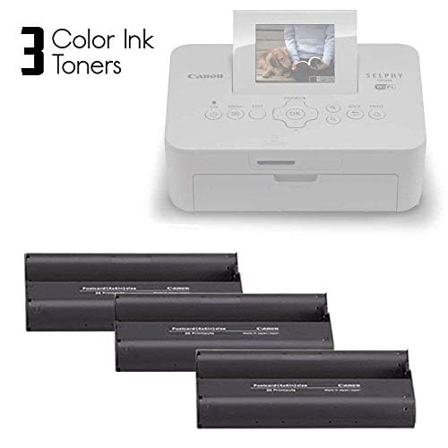 Canon SELPHY KP-108IN Glossy Photo Paper (4x6) 108 Sheets with 3 Ink Toners - Compatible with CP1300, CP1500, CP1200 Compact Photo Printers | High-Quality Color Inkjet Paper for Printing Photos, Greeting Cards & Scrapbooking