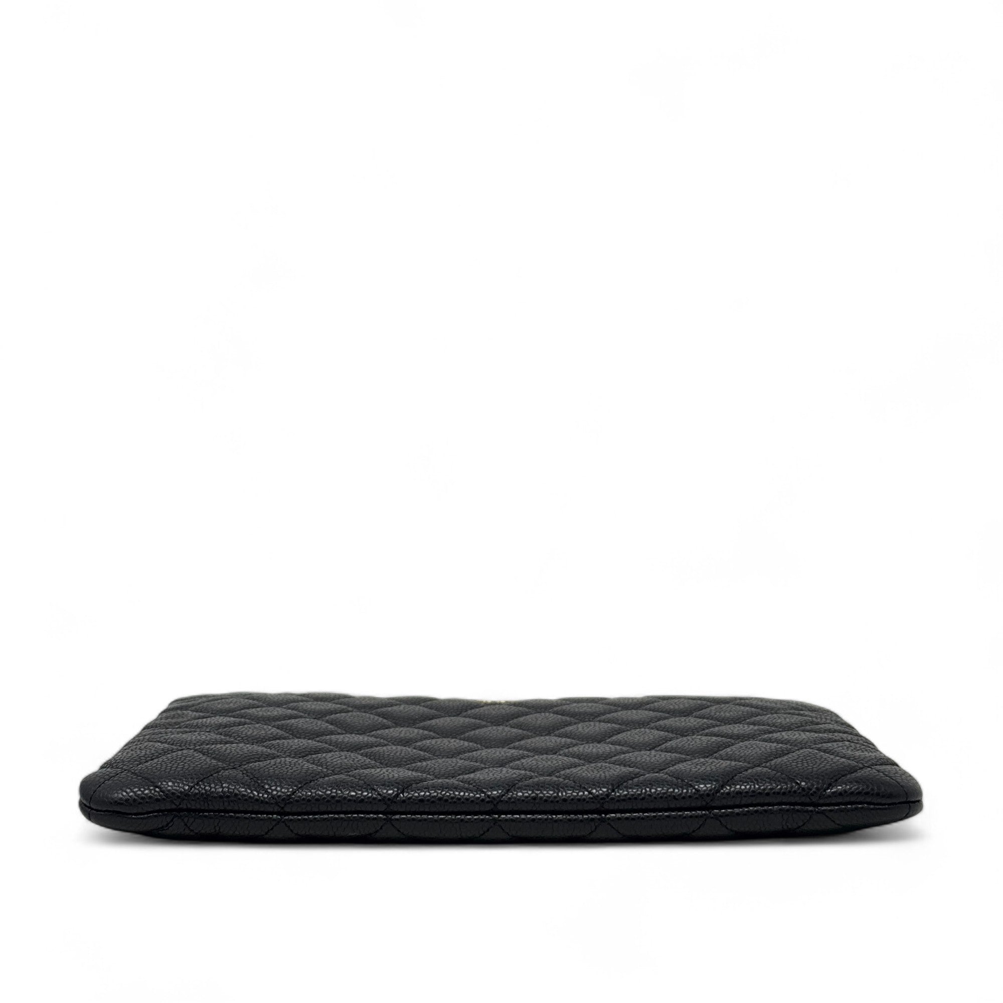 Chanel Black Small O Case Pouch - Luxury Leather Cosmetic Bag for Women | Perfect for Makeup, Travel & Everyday Essentials