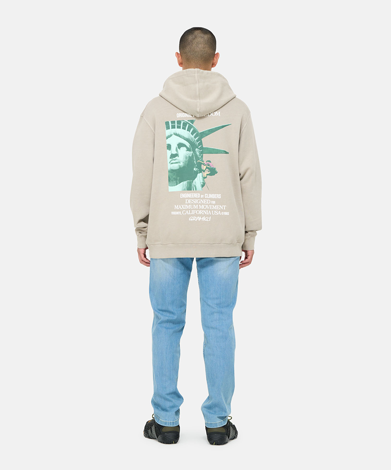 Liberty Hooded Sweatshirt for Men & Women - Cozy Fleece Pullover with Kangaroo Pocket - Perfect for Casual Wear, Gym, and Outdoor Activities