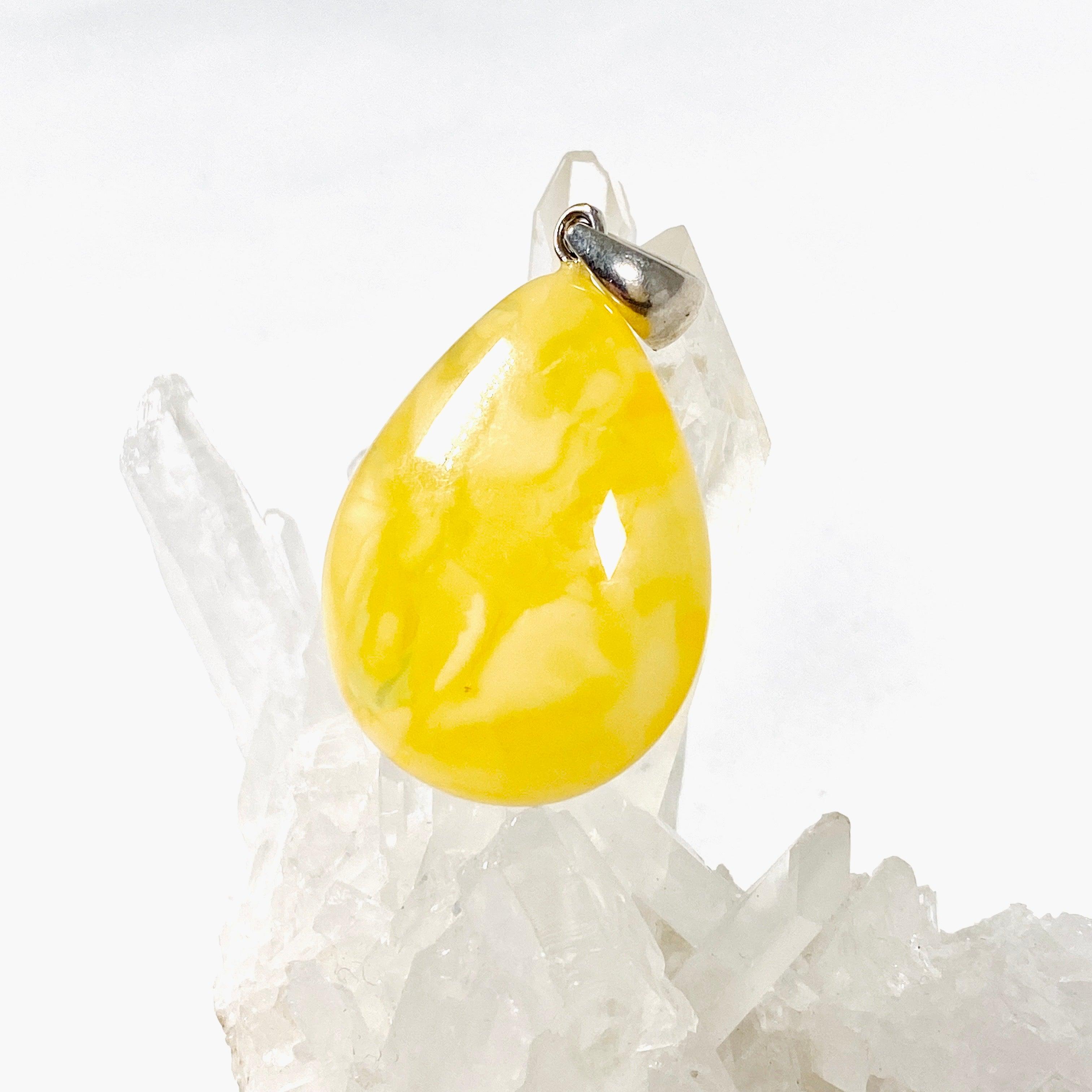 Natural Baltic Amber Drop Pendant AMB148 - Handcrafted Jewelry for Women, Gift for Her - Perfect for Everyday Wear & Special Occasions
