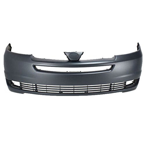 2004-2005 Toyota Sienna Front Bumper Cover Assembly (Without Parking Sensors) - Part# TO1000271 52119AE902 | Replacement for Collision Repair & Vehicle Restoration